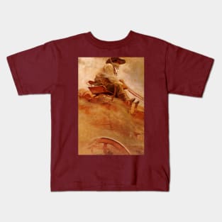 The Ore Wagon by NC Wyeth Kids T-Shirt